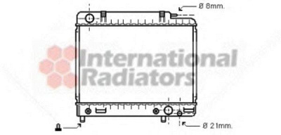 VAN WEZEL 30002041 -  Радиатор, охлаждение двигателя